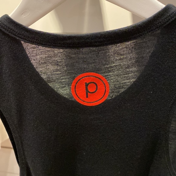 Signature top, pb, black, red cursive, red circle p, back top neck. - Picture 2 of 2